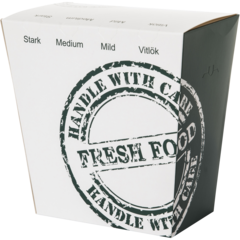 8917 Kebabbox Grön/Vit 12x7x15,5cm