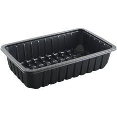 555318160 Tråg Faerch Sort PP 81-60S 262x161x59mm