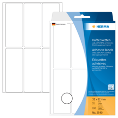 4008705025409 ETIKETT 32X82 F/PERM KLEBENDE