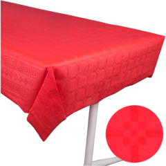 127170 Damask Table Runner Red 1.2x8m