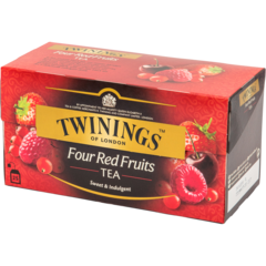 249214 Te Twinings Four Red Fruits 25 kpl -teepakkaus