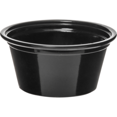 87102B Dressingbägare PP Svart 60ml