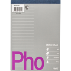 C117400 Telefonblok Bantex Pho A5 linjeret uhullet