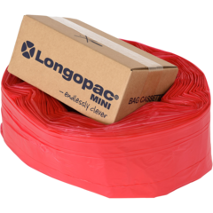 555301073 Affaldssæk kassette Longopac Mini Standard Rød 60m