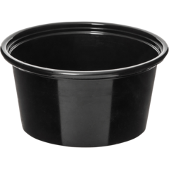 87104B Dressingbägare PP Svart 120ml