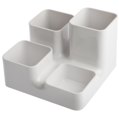 23414 Pennställ Plast Vit