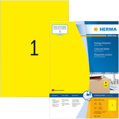 4401 Herma Etikett A4 Gul