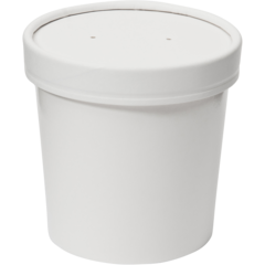 175712 Soppbägare med lock Vit 350ml