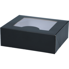 2153 Fönsterkartong svart/vit 145x125x50mm
