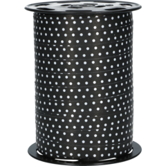 1068304 Presentband Svartprickigt 10mm x 225m