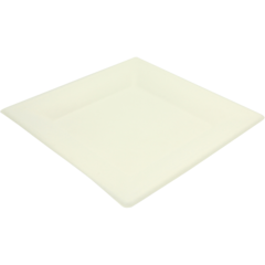2023000 Tallrik Vit Bagasse 26x26cm*