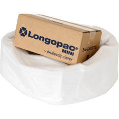 555301072 Affaldssæk kassette Longopac Mini Strong Transparent 45m