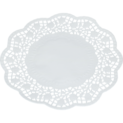 2021105 BLONDEPAPIR RUND HVIT 20CM