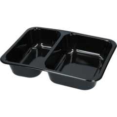 119115505 Duniform CPET Svart 2-Fack 1100ml