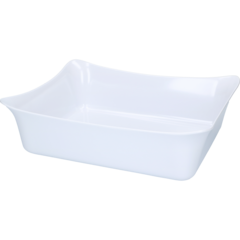 T3312 Fleur White Crock GN 1/2