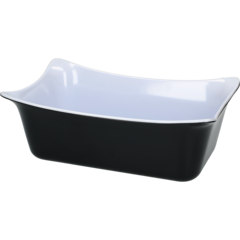 TB3314W Fleur Black/White Crock GN 1/4