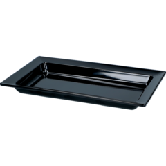 TB1280 Classico Melamine Platter Black GN 1/4