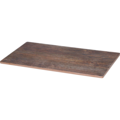 TRW9914 Rustic Wood Melamine Display Trays GN 1/4