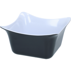 TB3316W-1 Fleur Crock Black/White GN 1/6