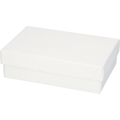 13942C Presentask med lock Vit 130x90x40mm