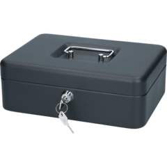 17039 Pengeskab Sort 250x180x80mm