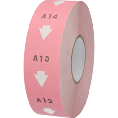 39648130 Nummerlapp till D80 Rosa 40mm