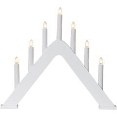 24174 Ljusstake Star Trading Järve Vit 7 ljus