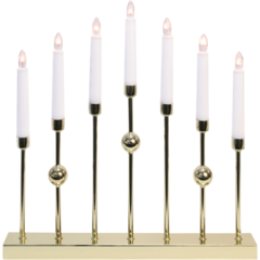 13800 Candle holder Star Trading Gustavo Brass 7 candles