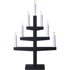 21202 Candle holder Star Trading Stair Black 7 candles