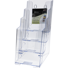 66025 Akrylställ broschyrbox 1/3 A4 4-fack