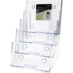 8311391 Brosjyreholder A5 4-roms Akryl