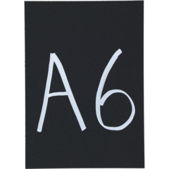 C18763 Griffelplast A6 svart PP