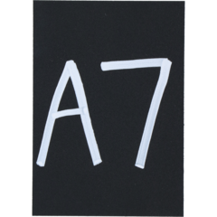 C18759 Griffelplast A7 svart PP