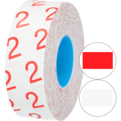 DAHL15 Prisetikett 22x12mm G2 Rektangulär