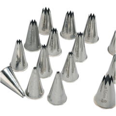 BAK11600 Stjernetylsæt Rustfrit Bager 12 dele