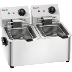 ASKOA162412E Bartscher Snack II Fritös Dubbel 2x4L - Bänkfritös