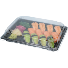 100918 Sushibox Large Svart 250x190x50mm