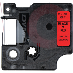 45017 Dymo D1 Merkestrimler Sv./Rød