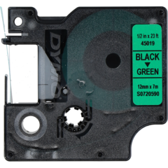 45019 Dymo D1 Merkestrimler Svart/Gr