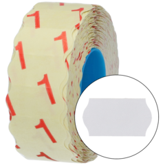 7340002237237 Prisetikett 22x12mm G1 Vit