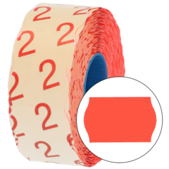 7340002237497 Prisetikett 26x16mm G2 Röd