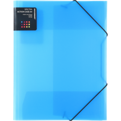 514301 MAPPE PLAST A4 BLÅ 3-KLAFF