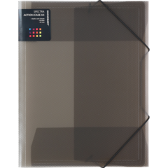 514321 Mapp A4 Plast 3-Klaff Grå