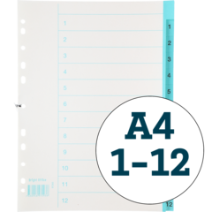 7420029 Pärmregister Papper A4 1-12