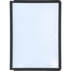 581201 PLASTOMSLAG M/RAMME A5 SORT*