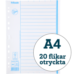 7420019 Mapperegister Papir A4 Blank