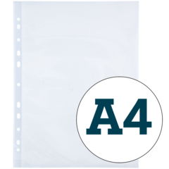 56113 PLASTLOMME A4 KLAR 0,08 100STK