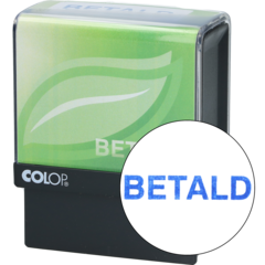 SG1210 Stempel "Betalt" Greenline20/L