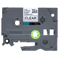 131TZ Brother Label Tape Black/Clear 12mm