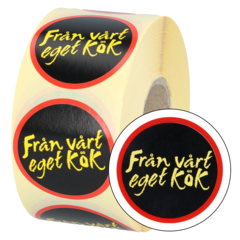 15778 Etikett "Från vårt eget kök" 50mm